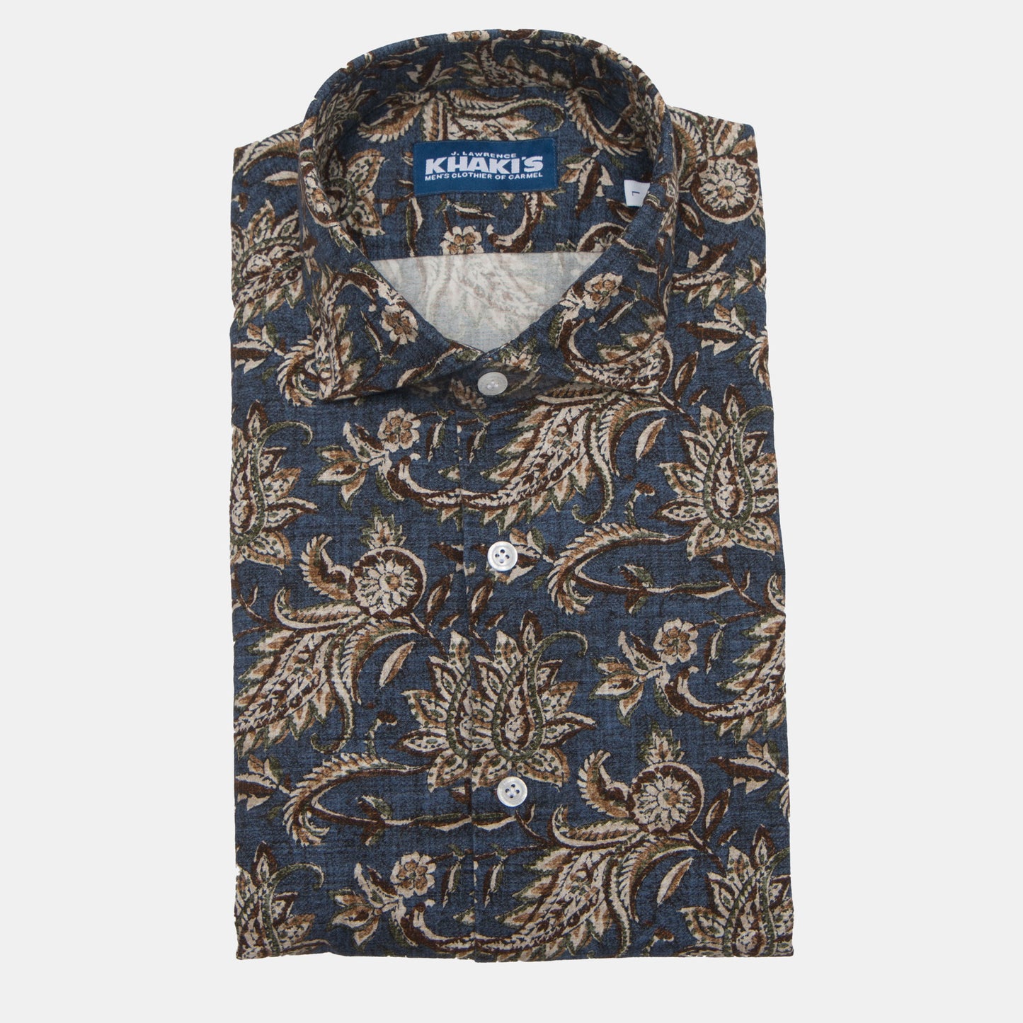 Khaki’s of Carmel - Navy Paisley Shirt