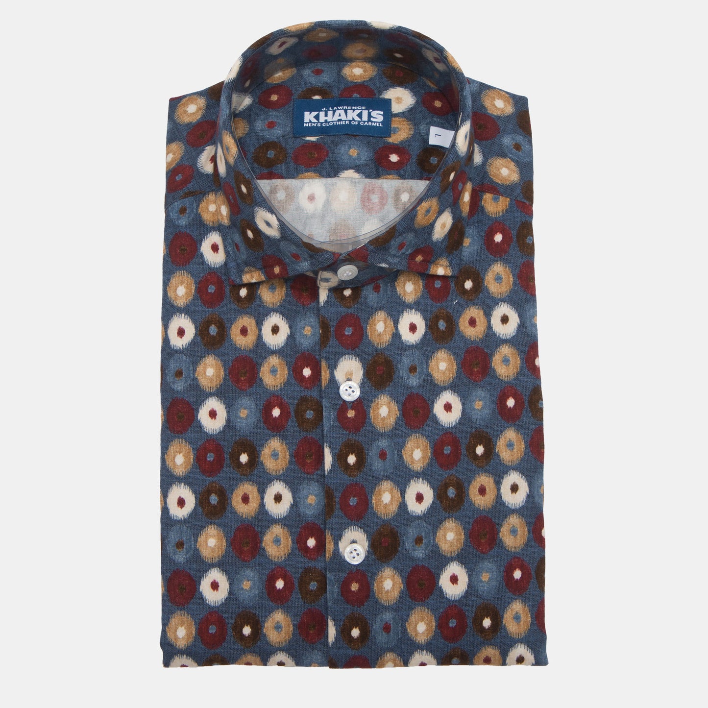 Khaki’s of Carmel - Teal Print Shirt
