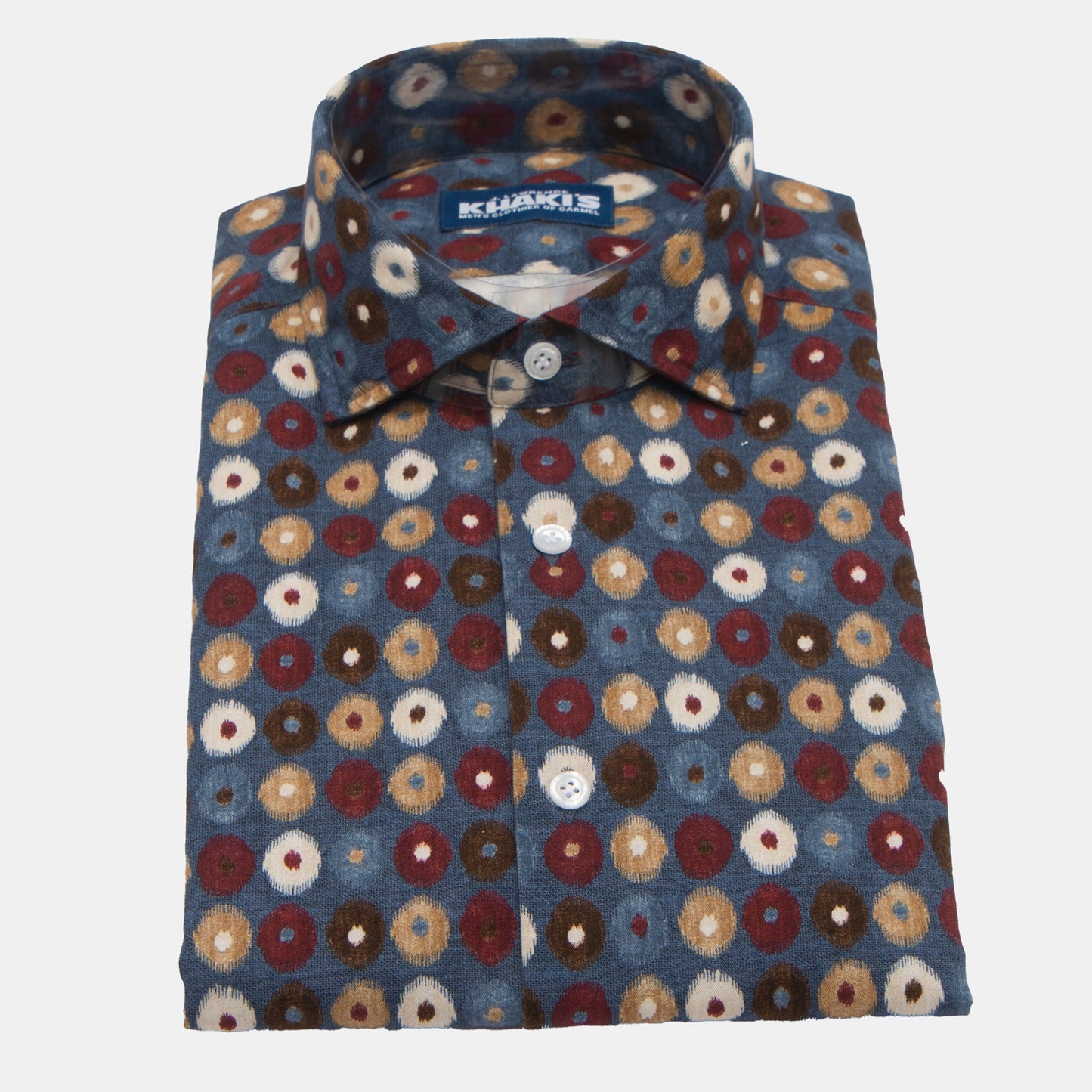 Khaki’s of Carmel - Teal Print Shirt