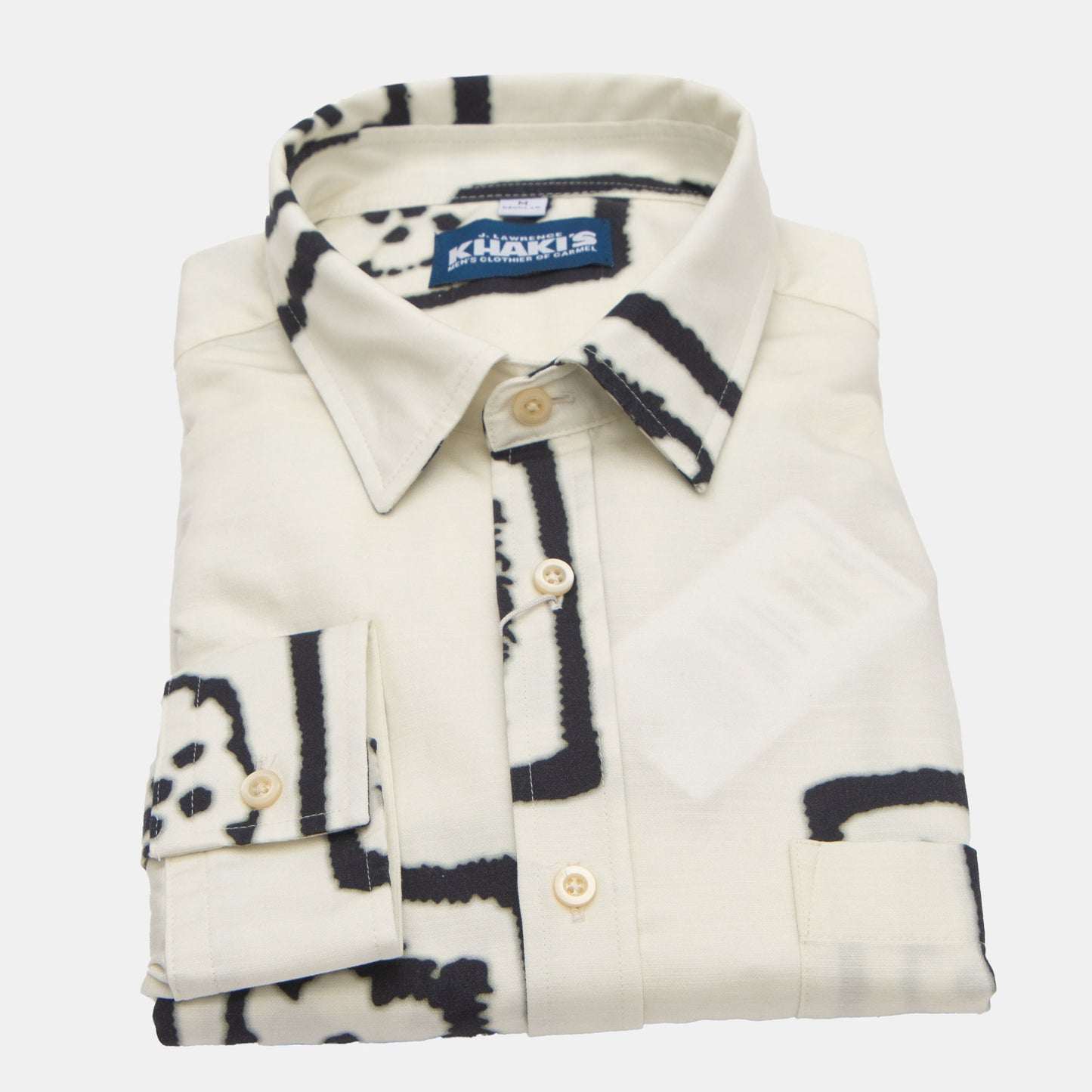 Khaki’s of Carmel - White Geo Print Shirt