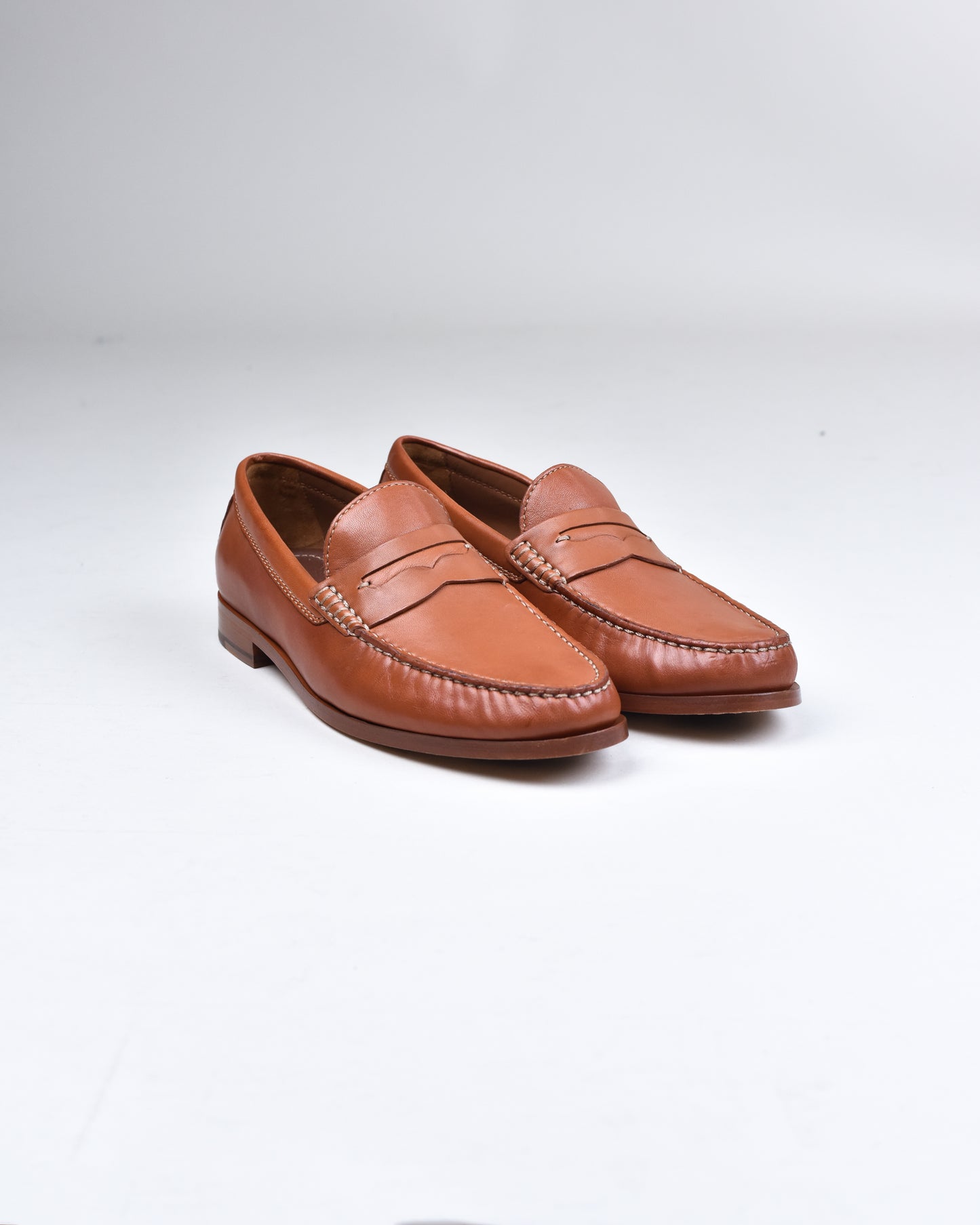 Johnston & Murphy - Cognac Bladwin Penny Loafer