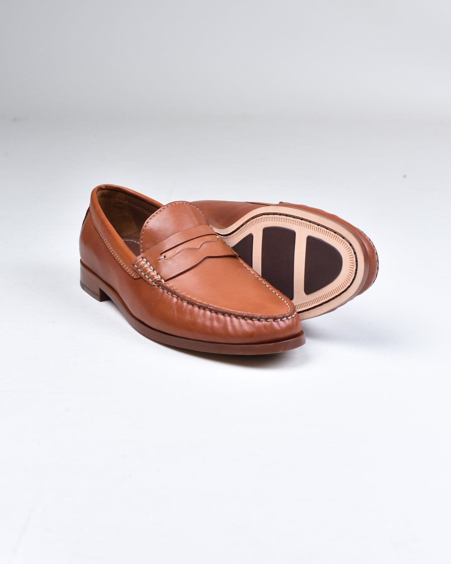 Johnston & Murphy - Cognac Bladwin Penny Loafer