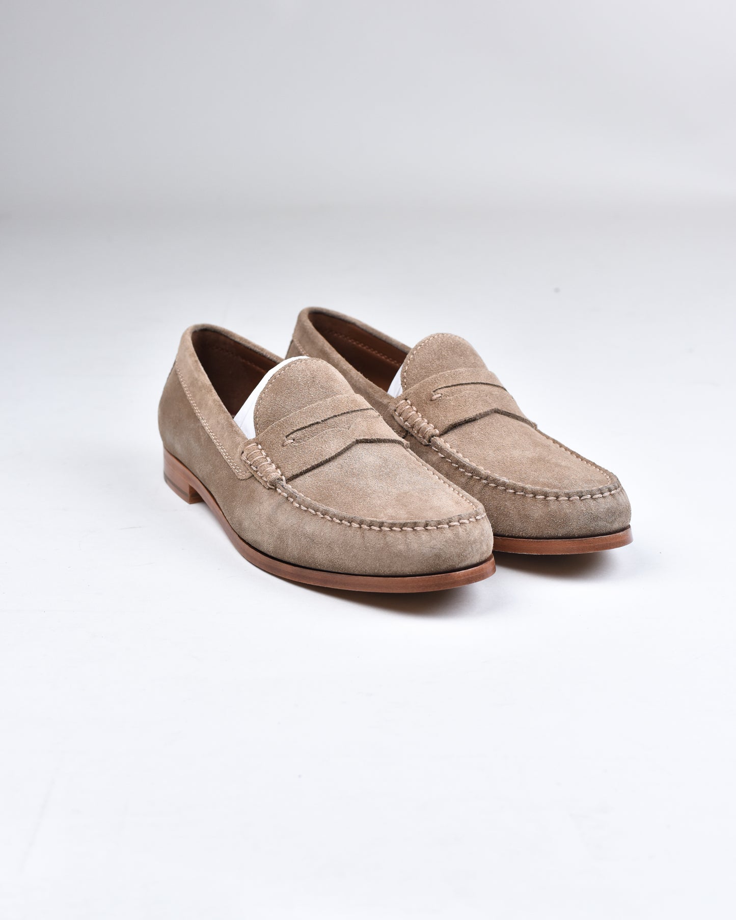 Johnston & Murphy - Taupe Bladwin Penny Loafer