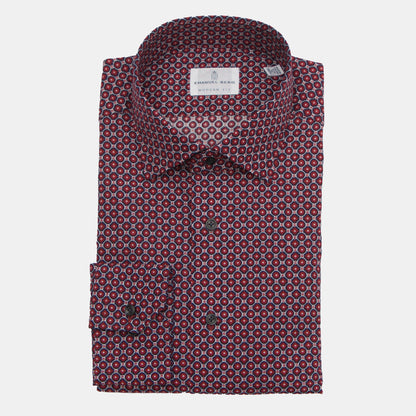 Khaki’s of Carmel - Burgundy Print Shirt