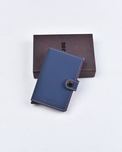 Secrid - Miniwallet in Matte Night Blue / Orange