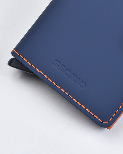 Secrid - Miniwallet in Matte Night Blue / Orange