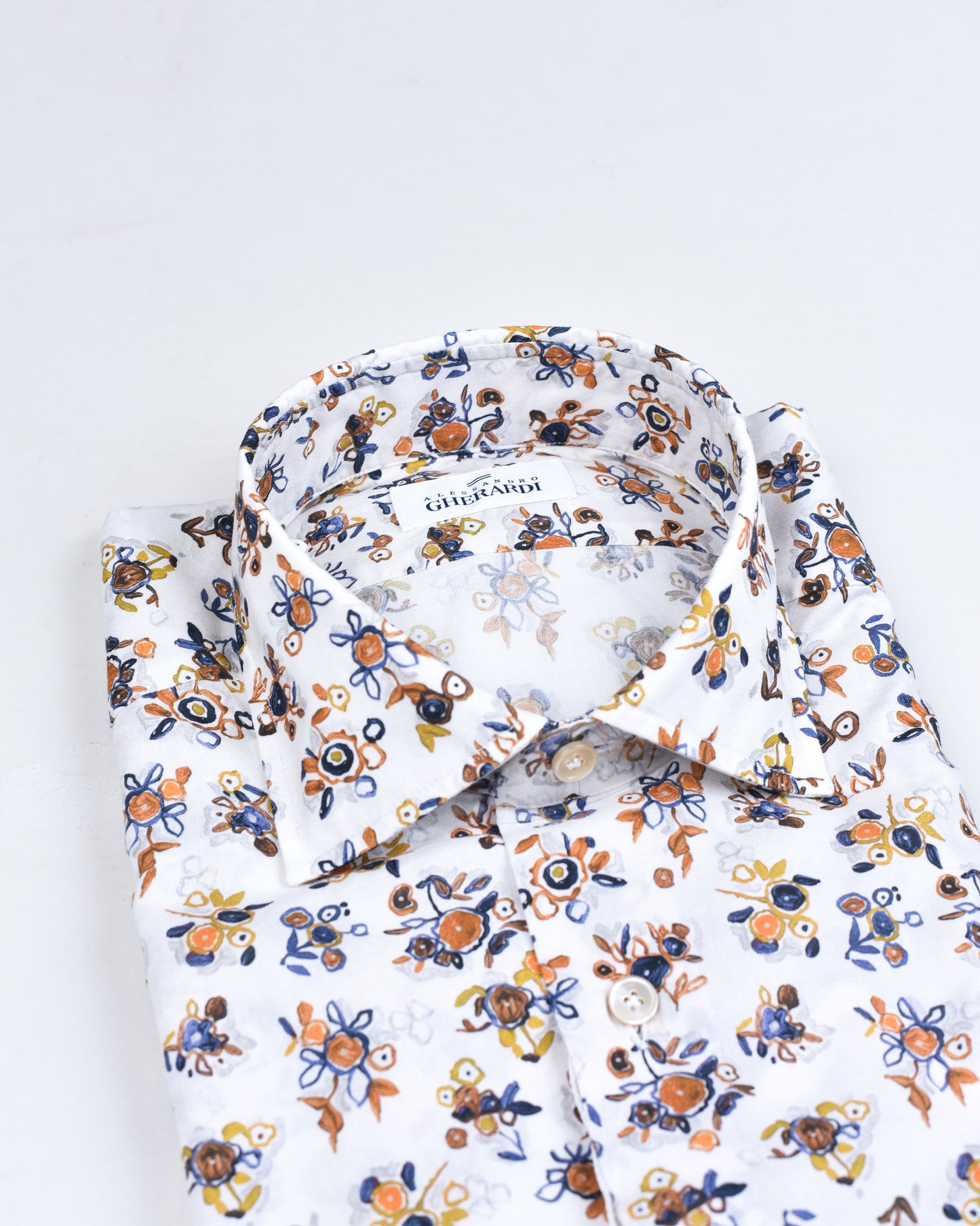 Khaki’s of Carmel -White Patterned Shirt