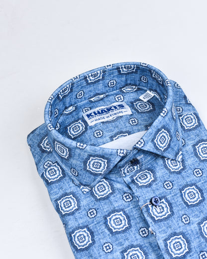 Khaki’s of Carmel - Blue Patterned Shirt