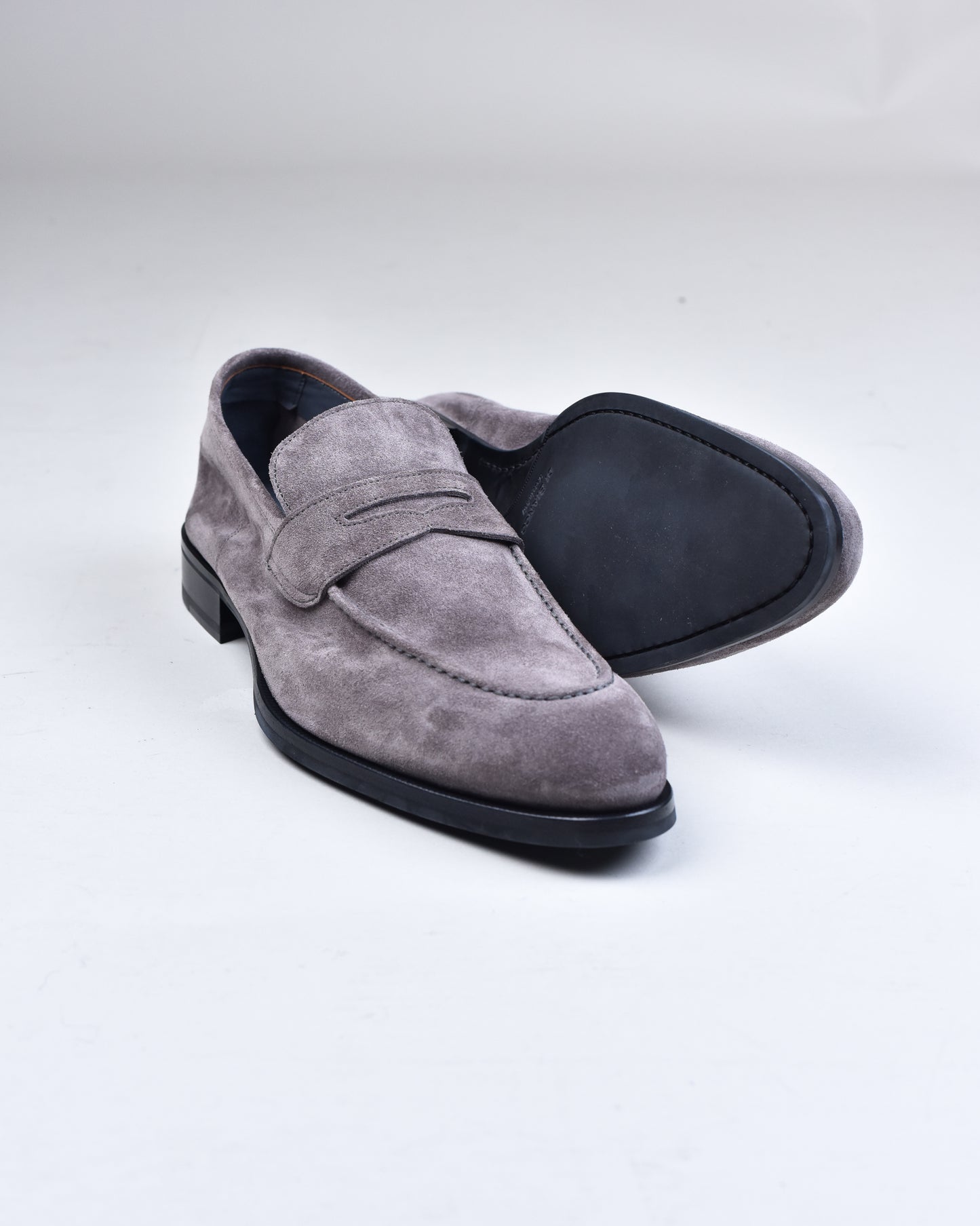 Di Bianco - Silver Suede Loafer