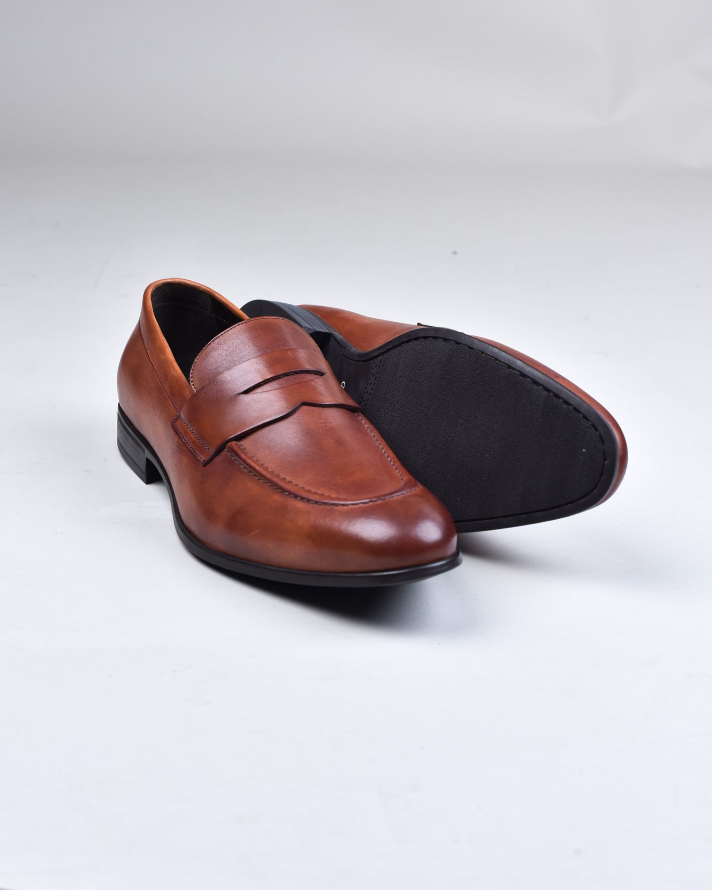 G.Brown - Cognac Cannon Penny Loafer