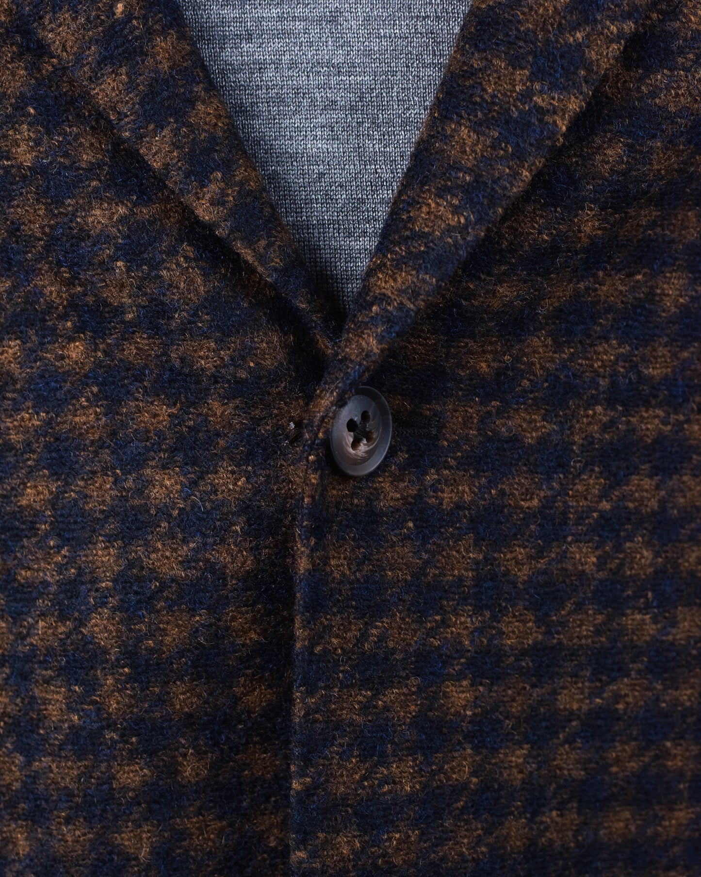 The Basement - Pal Zileri - Navy  Brown Checked Coat