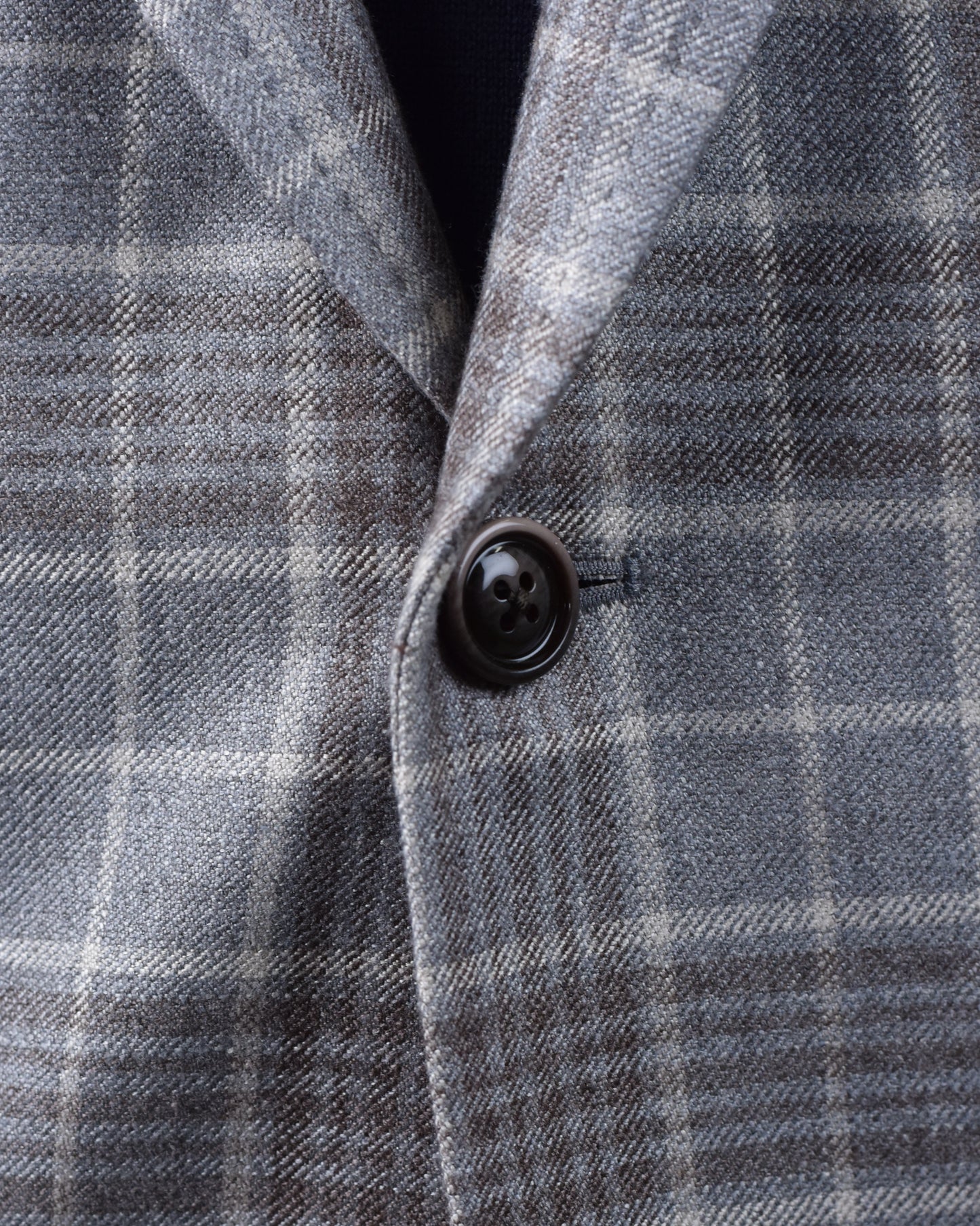 The Basement -  Empire Grey Checked Coat