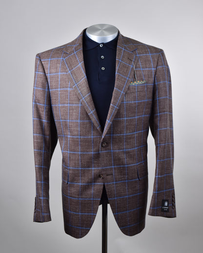 The Basement -  Coppley Brown Checked Coat