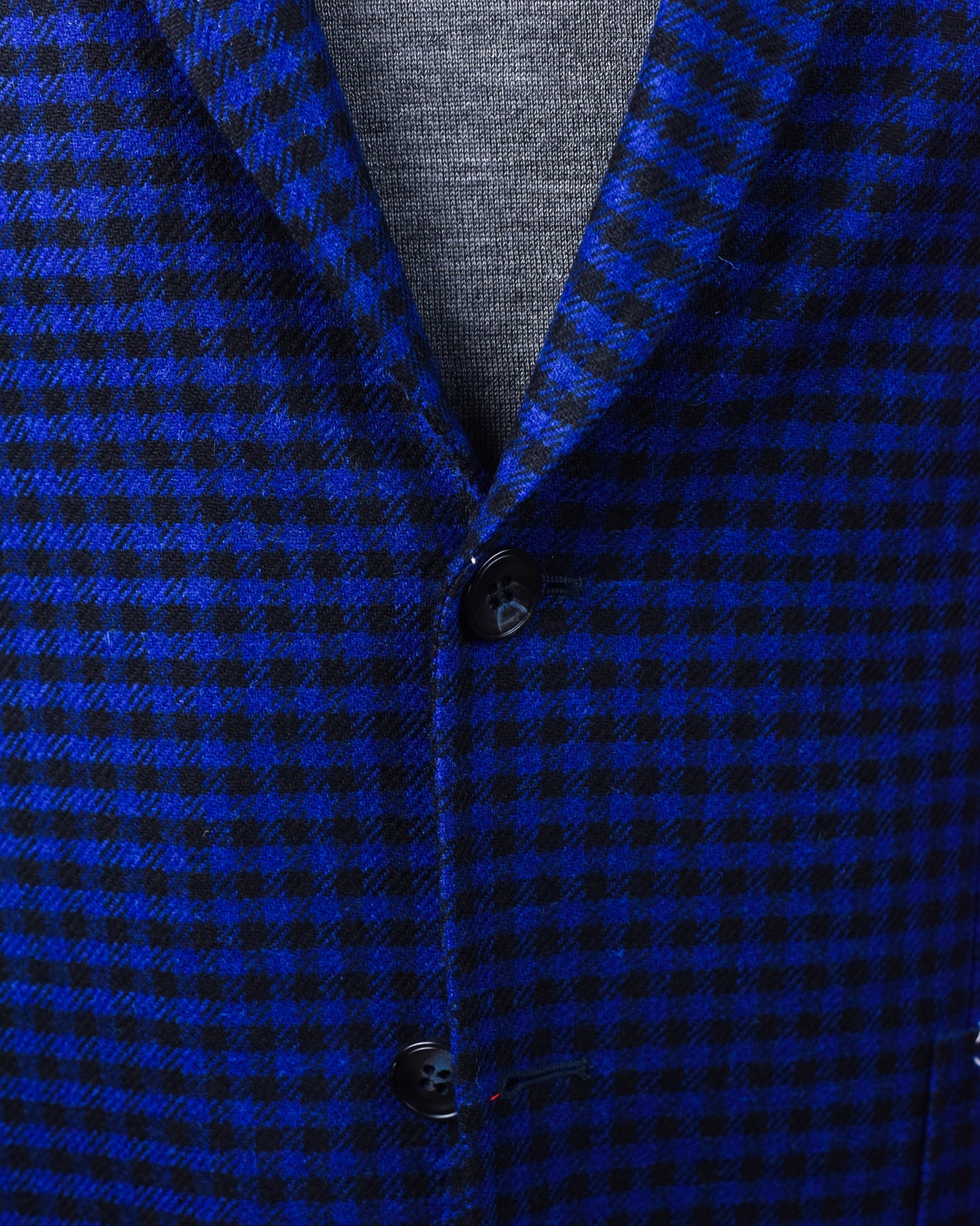 The Basement - Sartorio Black and Navy Checked Coat