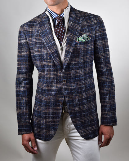 Khakis of Carmel - Navy checked Sport Coat