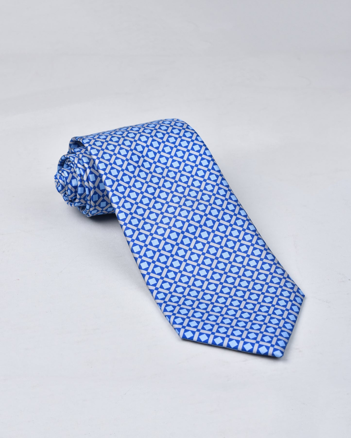 khakis of Carmel - silk printed tie in Blue