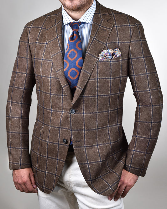 Khakis of Carmel - Brown Checked Sport Coat