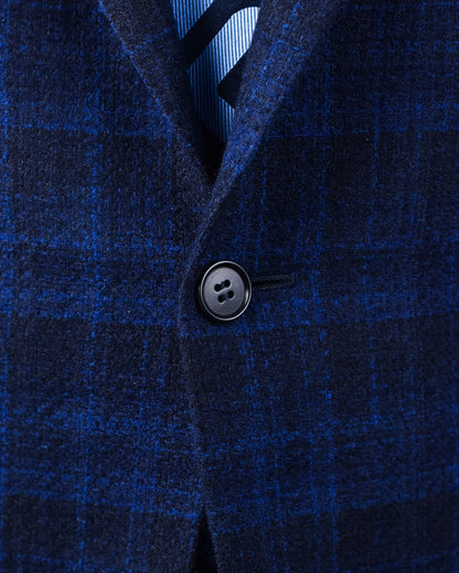 Canali  - Navy Blue Checked Sport Coat