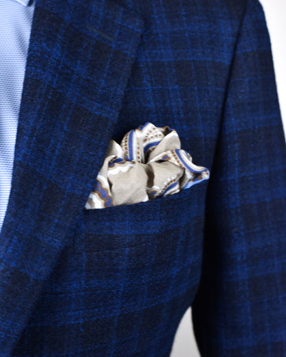 Canali  - Navy Blue Checked Sport Coat