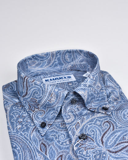 Khaki’s of Carmel - Blue Technical Patterned Shirt