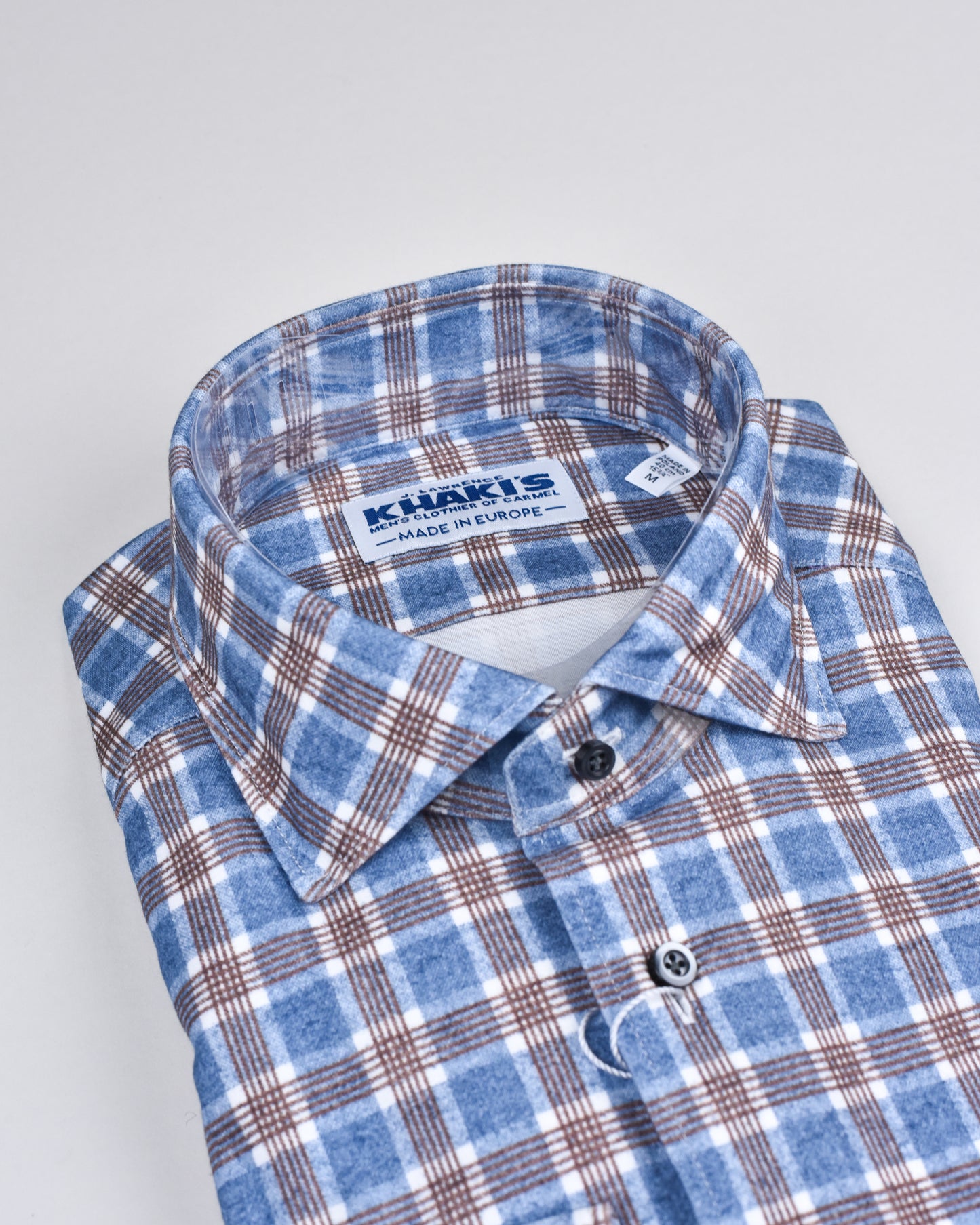 Khaki’s of Carmel - Blue Technical Striped Shirt