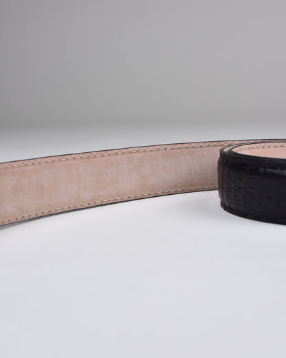 Khaki’s of Carmel - Handcrafted American Alligator Belt in Black