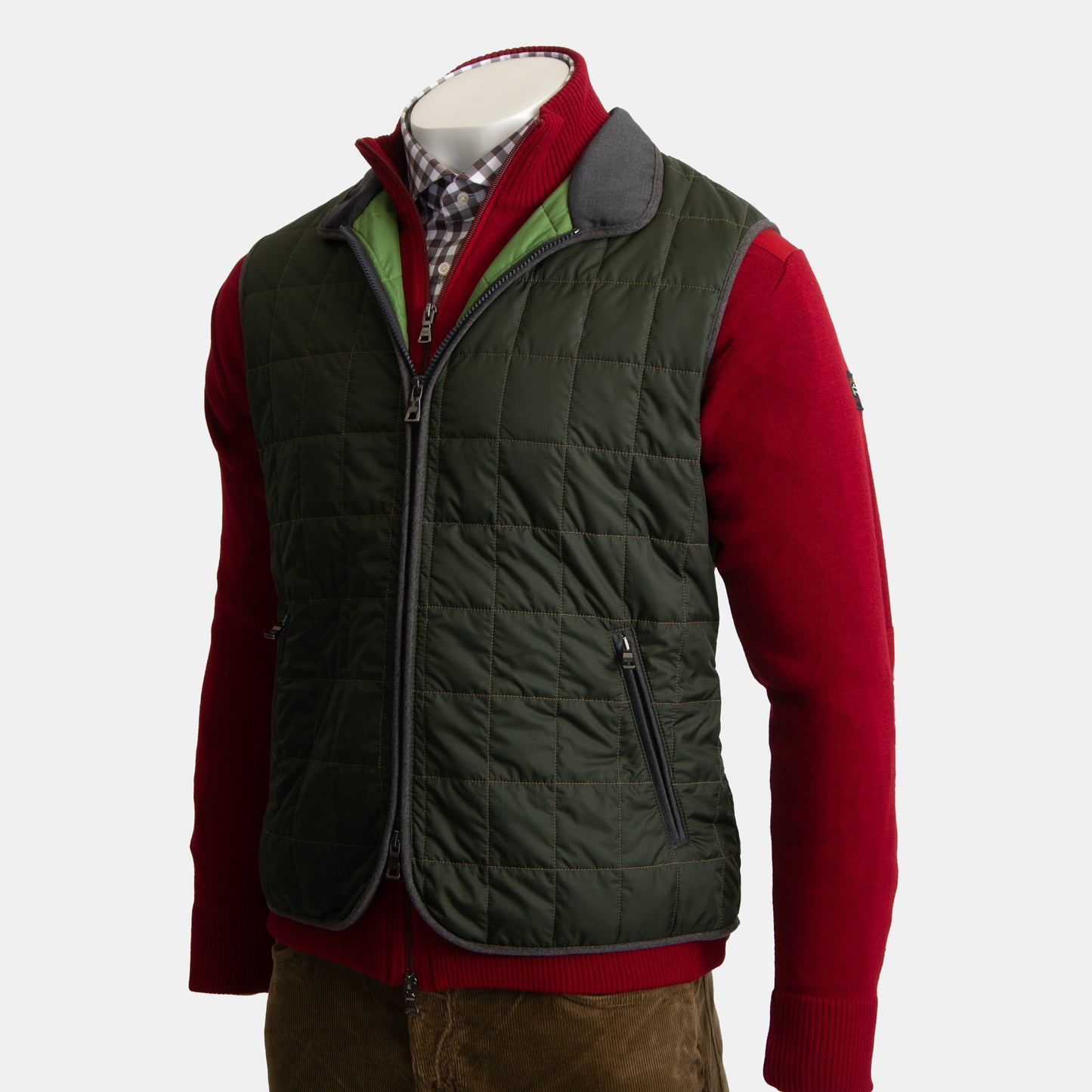 Khaki’s of Carmel - Olive Quilted Vest