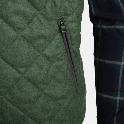Khaki’s of Carmel - Olive Flannel Quilted Vest