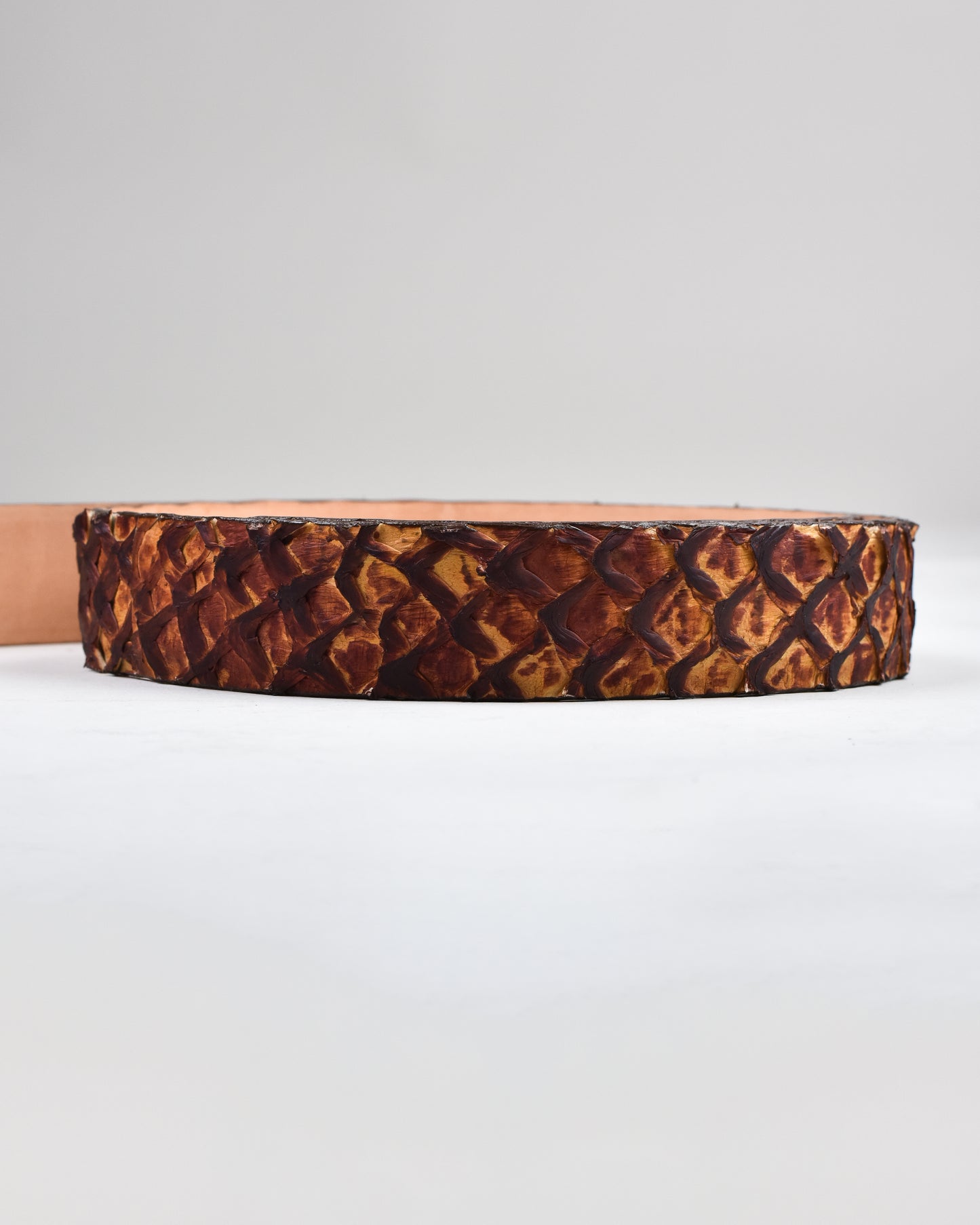 Khaki’s of Carmel - Handcrafted Amazonian Arapaima Tan Belt