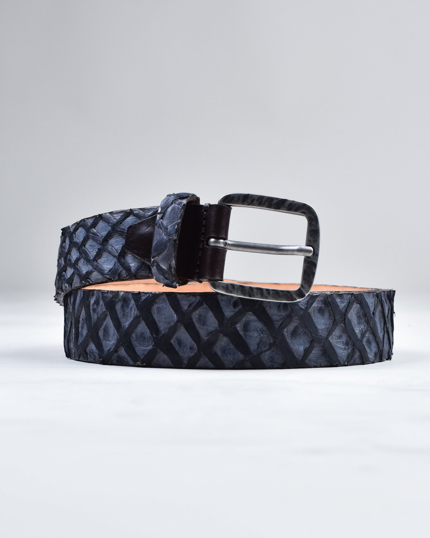 Khaki’s of Carmel - Handcrafted Amazonian Arapaima Blue Belt