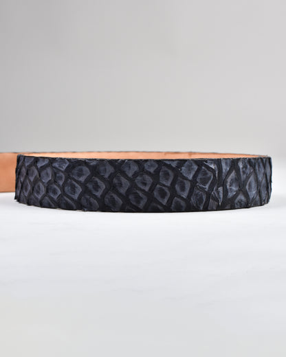 Khaki’s of Carmel - Handcrafted Amazonian Arapaima Blue Belt