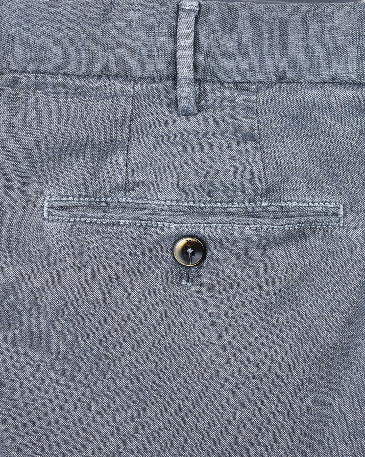 PT Torino - Slim-fit trousers in Batavia cotton and linen in Blue