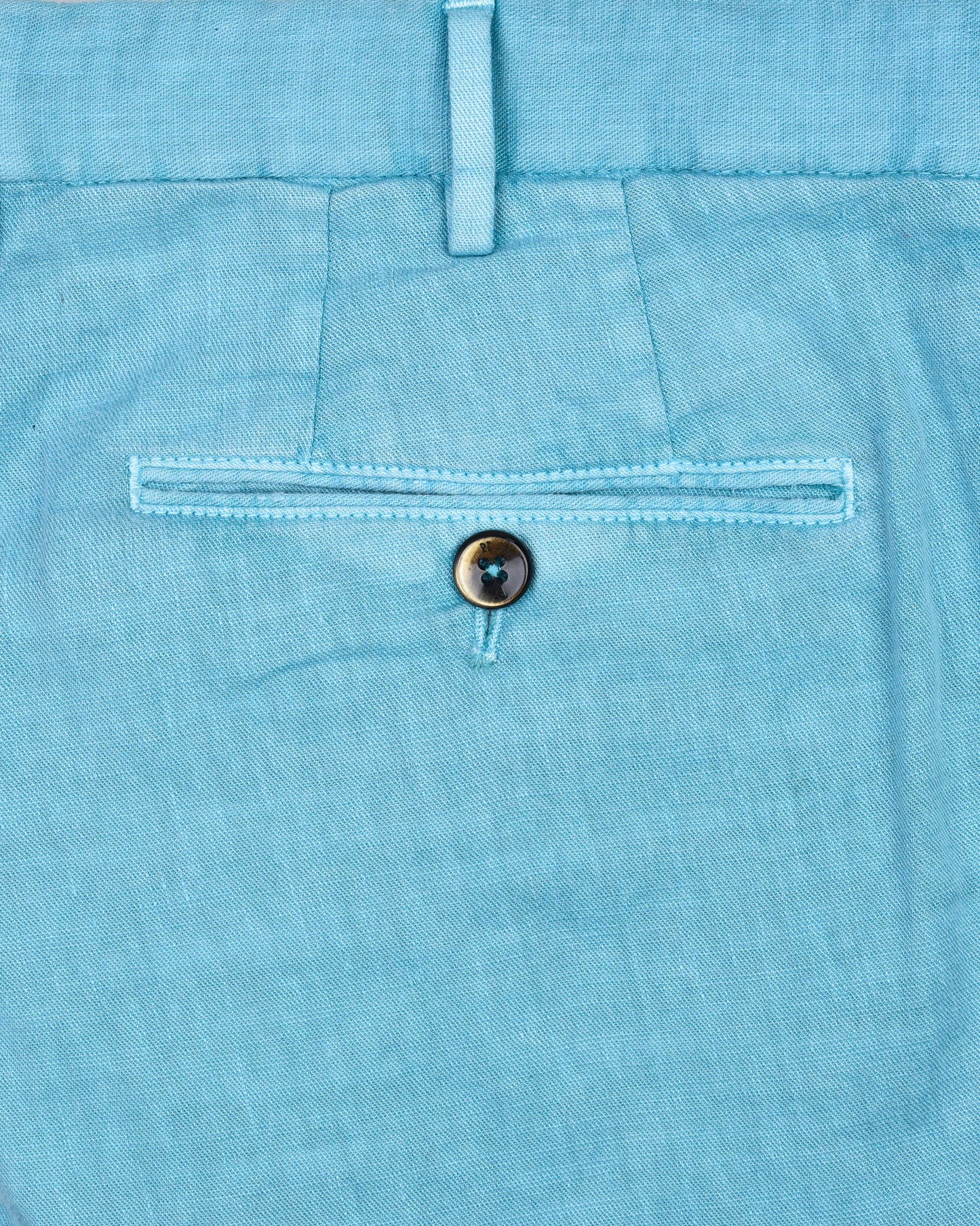 PT Torino - Slim-fit trousers in Batavia cotton and linen in Teal