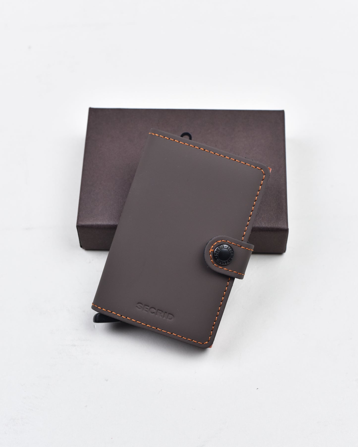 Secrid - Miniwallet in Matte Truffle / Orange