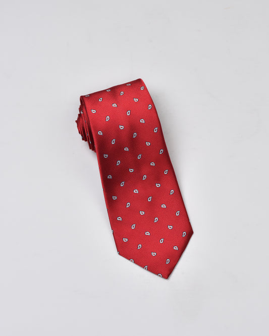 Khakis of Carmel - Silk Printed Tie in Red