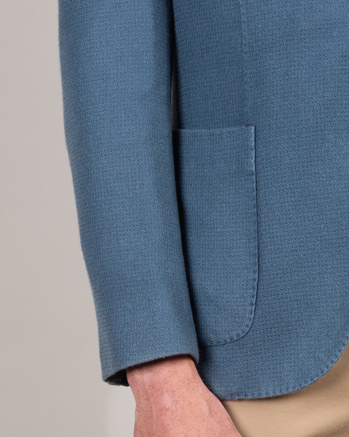 boglioli blue cashmere soft coat