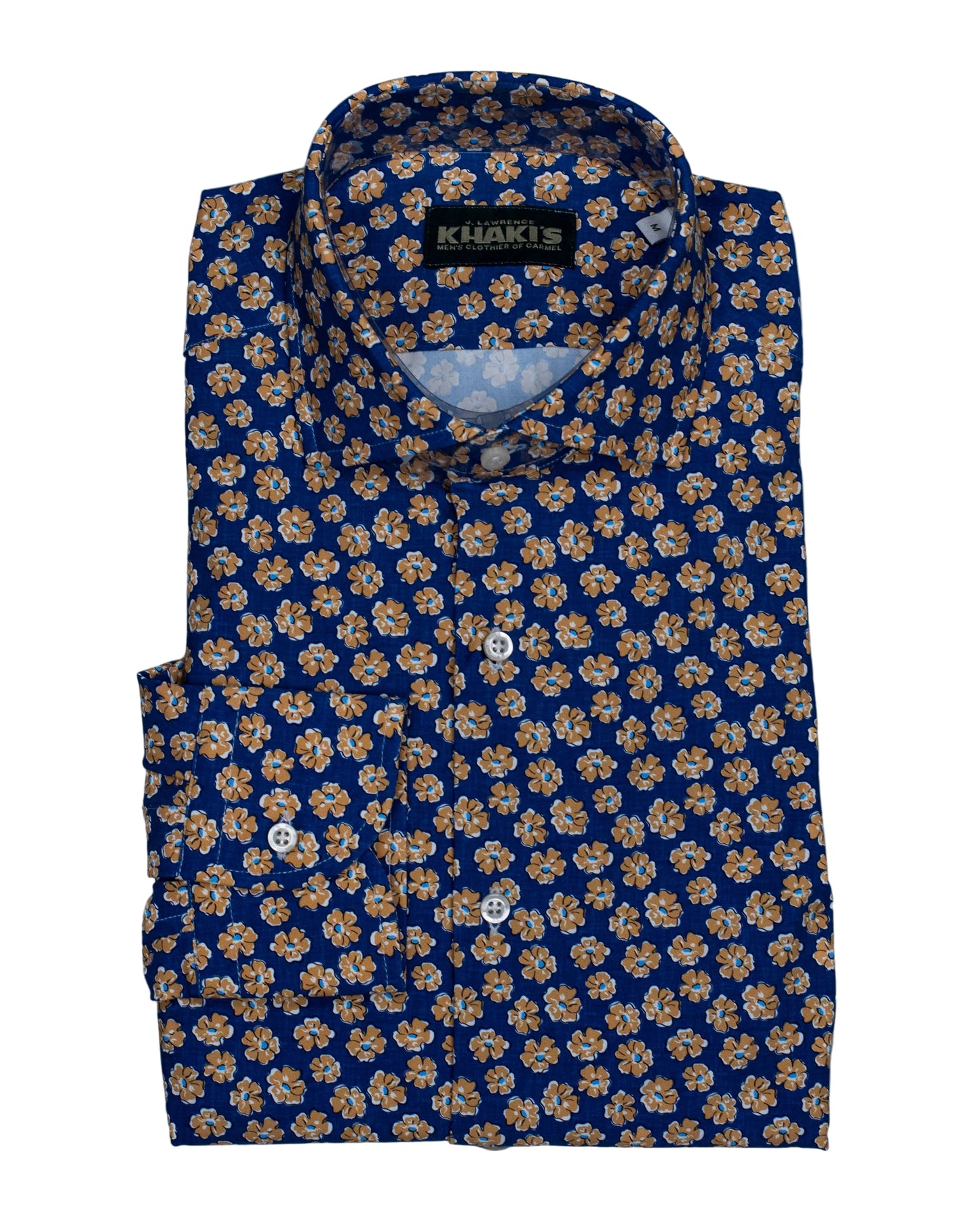 khakis brand dk blue and yellow shirt