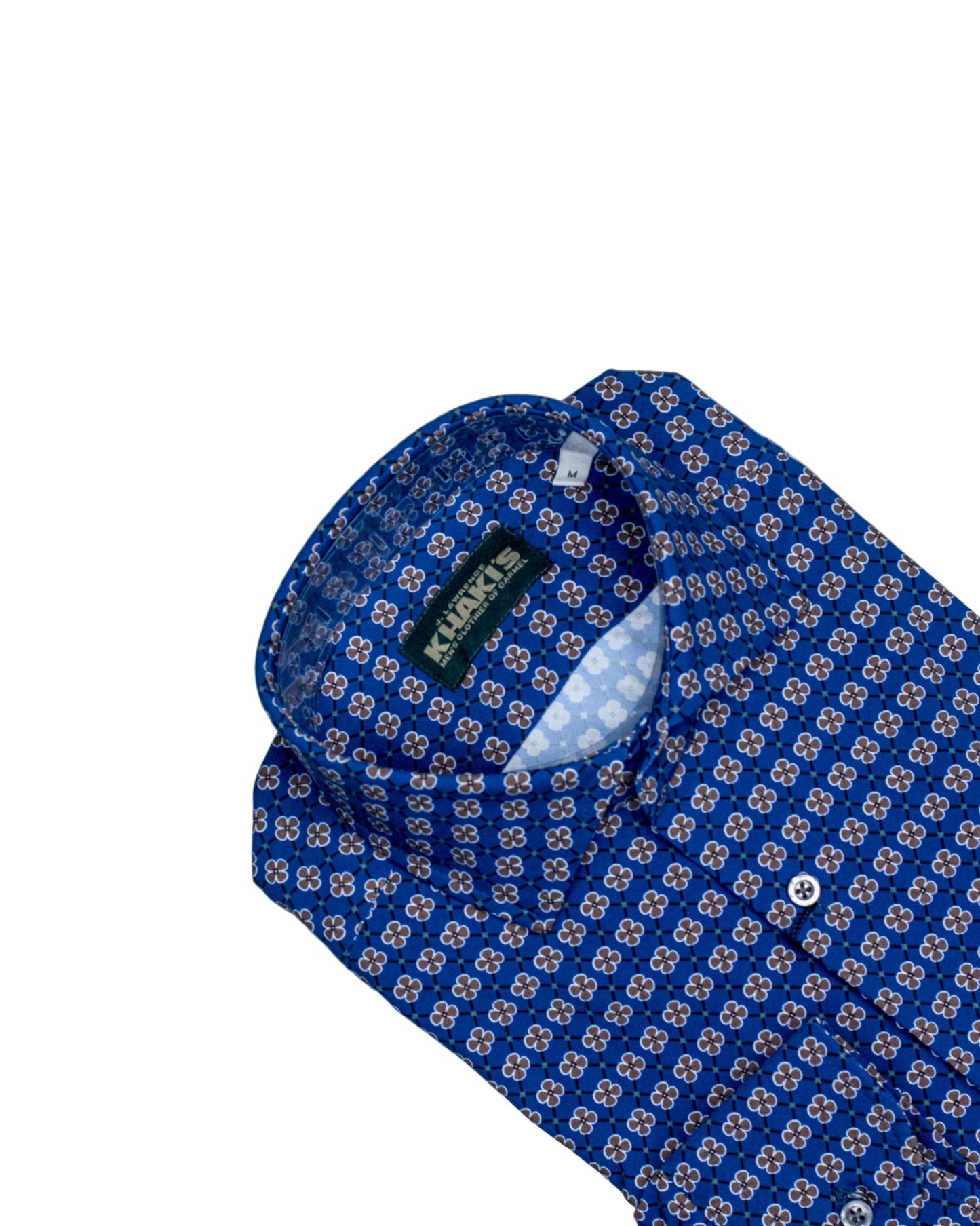 khakis brand indigo floral tech shirt