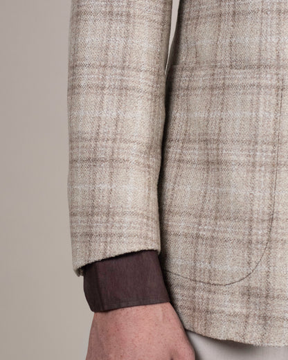 tmb taupe travel boucle soft coat