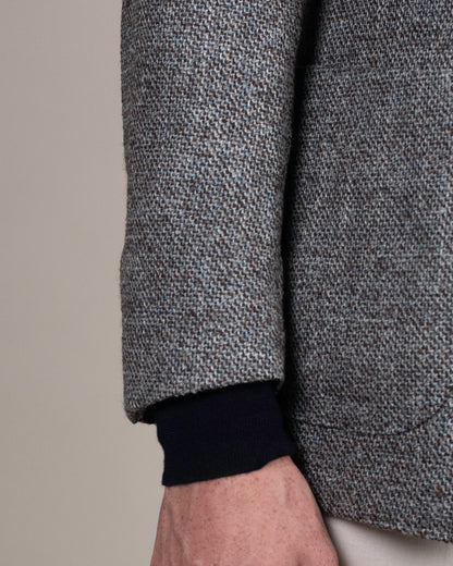 tmb green and brown pindot soft coat