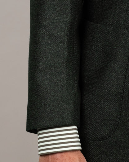 tmb green melange soft coat
