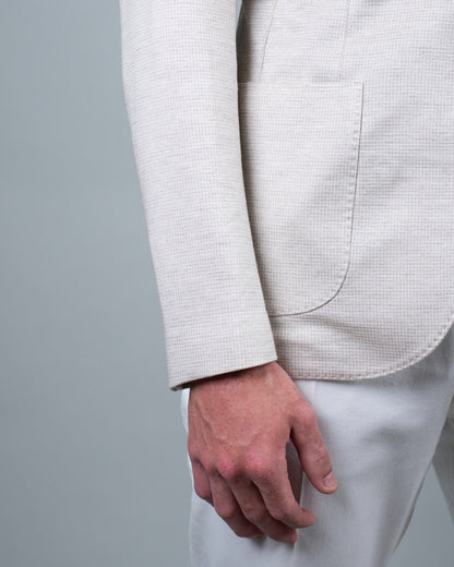 baldassari beige jersey soft coat