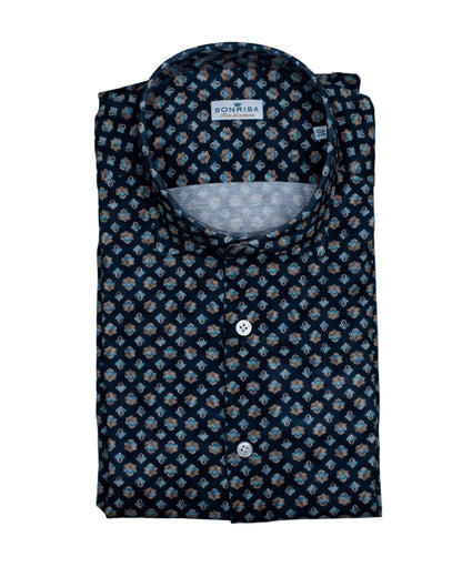 khakis brand navy floral print shirt