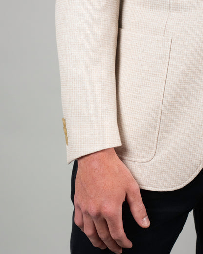 canali natural houndstooth jersey soft coat