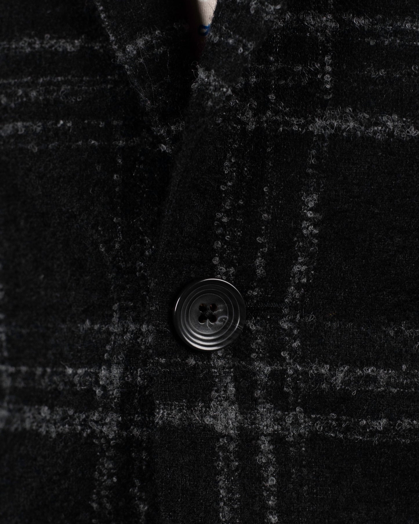 khakis brand black boucle sport coat