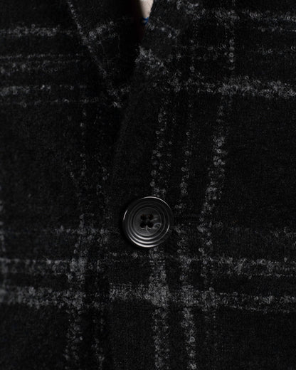 khakis brand black boucle sport coat