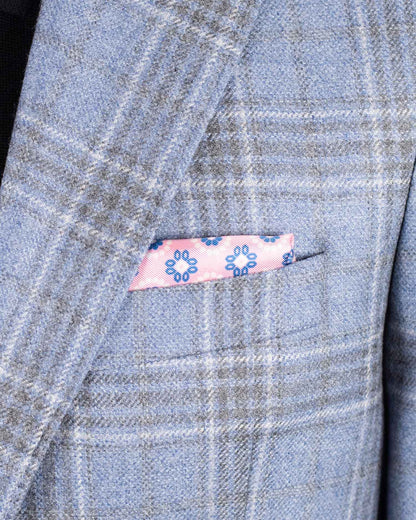 khakis brand blue plaid sport coat