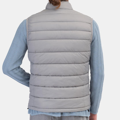 Johnnie O Quilted Hudson Vest in Grey