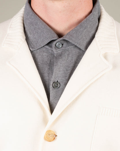 baldassari light cashmere knitted overshirt