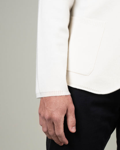 baldassari light cashmere knitted overshirt